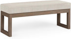 SIMPLIHOME Milltown Large Ottoman Bench by SimpliHome