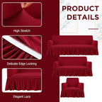 Fanfanwin 3 Pcs Sofa Slipcover Set - Image 3
