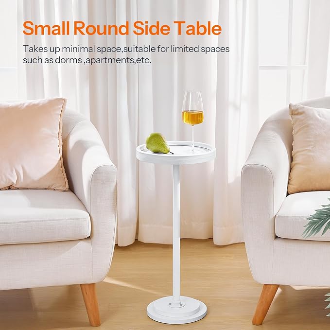 HOOBRO Small Round Side Tables, Drink Tables, Coffee Martini Tables - Image 6