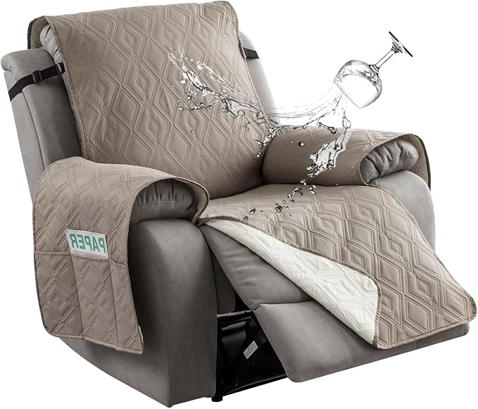 Genina Waterproof Recliner Chair Covers by Genina