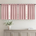 MIULEE 4 Panel Set Short Bedroom Blackout Curtains 54 Inch Long Light Pink | by MIULEE