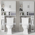 Vabches Over The Toilet Storage Cabinet, Farmhouse Storage Cabinet Over Toilet - Image 4
