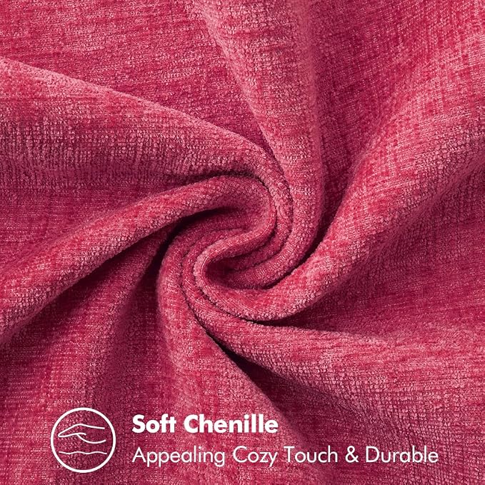 MIULEE Decorative Couch Throw Pillow Covers 20x20 Inch Hot Pink 2 Pack | - Image 4