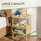 Amazer Nightstand with Charging Station, Bedside Table Bamboo with USB Ports & - Image 5