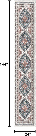 Madane Washable Runner Rugs 2x12 Long - Image 2