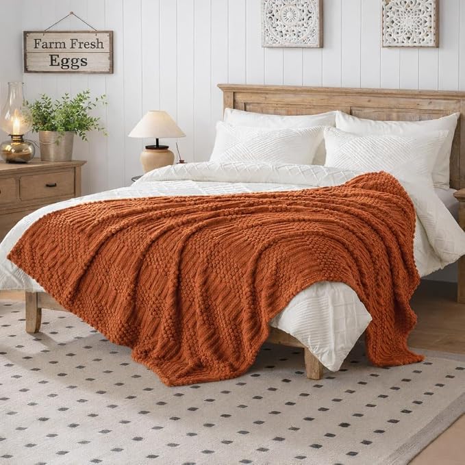 Rust Throw Blanket - Image 3