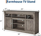 IDEALHOUSE Farmhouse TV Stand for TVs Up to 65", Entertainment Center - Image 6