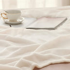 Bedsure GentleSoft Cream Throw Blanket - Image 3