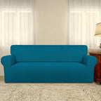 PureFit Stretch Couch Covers for Sofa Large Sofa Slipcovers Peacock Blue | - Image 2