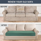CONRUSER Stretch Cushion Cover, Soft Velvet Plush Cushion Slipcovers Loveseat - Image 6