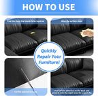 Kangshoon Leather Repair Patches, Self-Adhesive Leather Repair Tape, Stretch - Image 4