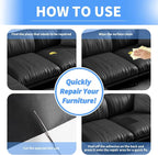 Kangshoon Leather Repair Patches, Self-Adhesive Leather Repair Tape, Stretch - Image 4