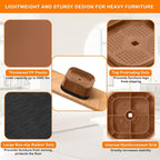 shouwuhho 9 Pack Furniture Risers Adjustable Bed Risers Heavy Duty Lifts Height - Image 5