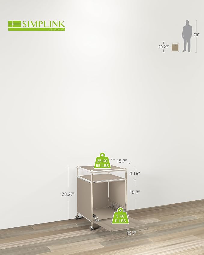 Elegant Matte Storage Cart - Image 2