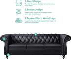 QHITTY 2 Piece Living Room Set, Sectional Chesterfield Sofa Chair Contemporary - Image 3