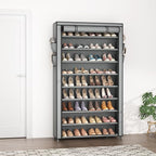LANTEFUL Shoe Rack with Covers 10 Tier Tall Shoe Rack Organizer Large Capacity - Image 2