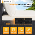NEWBULIG 7-Piece Outdoor Patio Sectional Sofa, Weather-Resistant Modular Wicker - Image 7