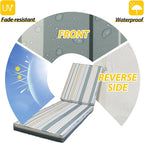 AAAAAcessories Outdoor Chaise Lounge Cushions, Fade-Resistant, Waterproof Patio - Image 2