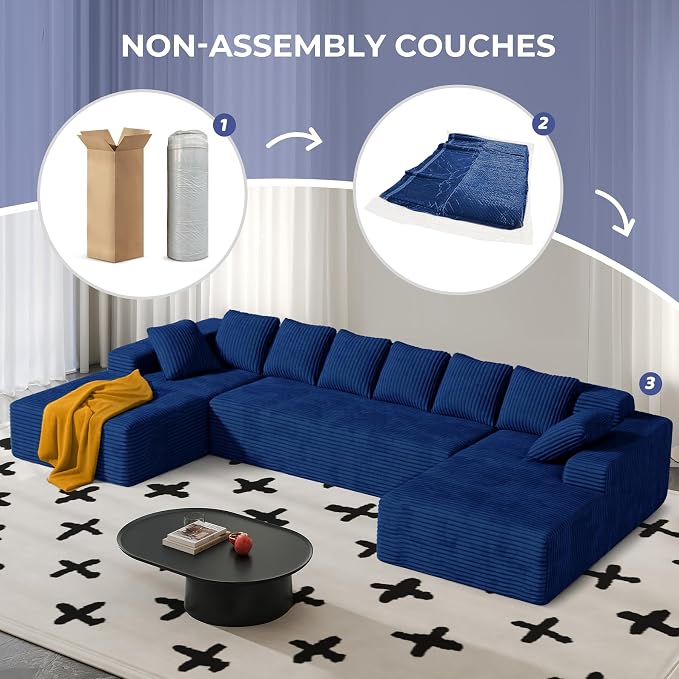 131'' Large Sectional Couches - Image 6