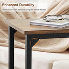 AMHANCIBLE C Shaped End Table, Slide Under Couch Table - Image 5