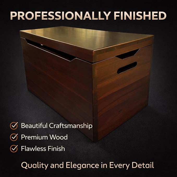 Fully Assembled, Solid Wood Storage Chest - Image 8
