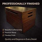 Personalized Engraved Name, Fully Assembled, Solid Wood Storage Trunk - Image 8