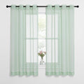 NICETOWN Sheer Curtains for Bedroom Windows, Grommet Top Voile Sheer Country by NICETOWN