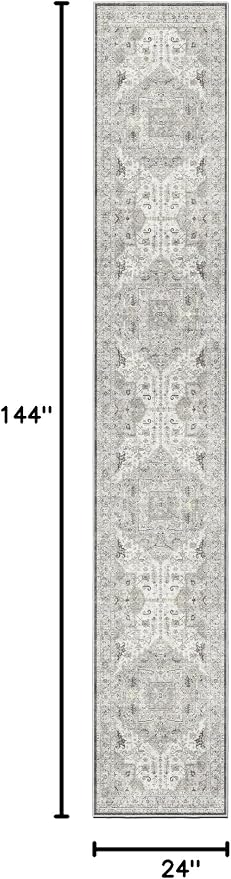 Madane Washable Runner Rugs 2x12 Long - Image 2