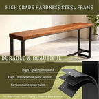 Bar Height Table Long Bar Table Solid Wood Farmhouse Bar Table Industrial Long - Image 6