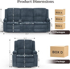 Yolsali 3 Seater Recliner Sofa Set - Image 2