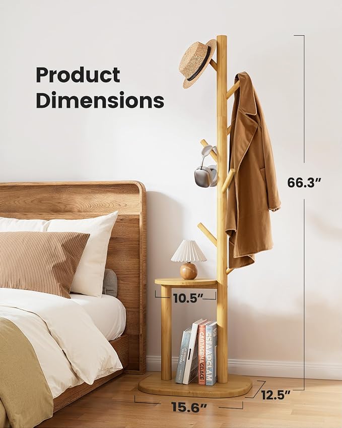 Pipishell Coat Rack, Freestanding Hall Tree - Image 5