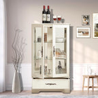Lighted Glass Curio Display Cabinet - Image 6