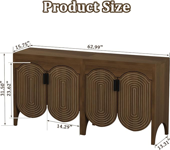 FurSch Fluted Sideboard Cabinet - Image 2