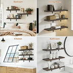 Easy Install Floating Shelves, 15.7 Inch Wall Mounted Wood Shelf, Hanging Shelf - Image 6