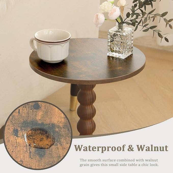 Fultyle Round Side Table, Small Drink Table - Image 6