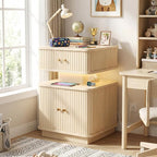 Nightstands Set of 2 with Charging Station, Modern Night Stands Set 2 with - Image 8