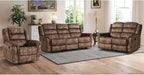 EBELLO 3 Pieces Reclining Living Room Set, Overstuffed Soft Fabric Manual by EBELLO