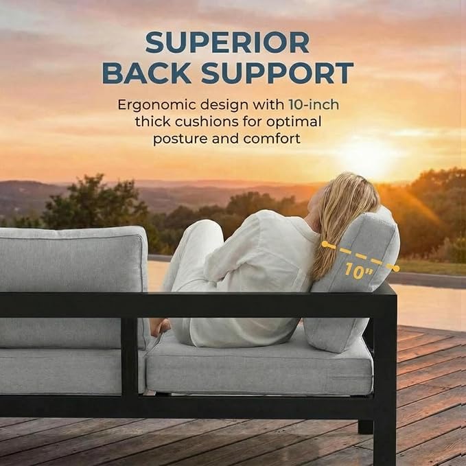 Solaste Aluminum Patio Furniture Set - Image 4