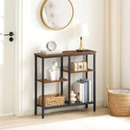 HOOBRO Narrow Console Table, Sofa Table, 4-Tier Industrial Entryway Table - Image 2