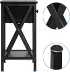 VECELO Nightstands, Modern End Side Tables, Night Stand - Image 9