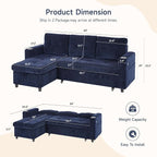 ONBRILL Sleeper Sofa, Pull Out Couch Bed - Image 2