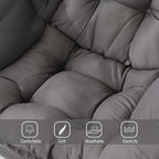 Welnow Dark Grey Single Lazy Chair - Image 5