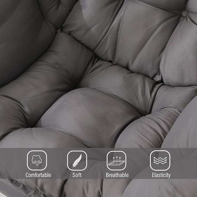 Welnow Dark Grey Single Lazy Chair - Image 5