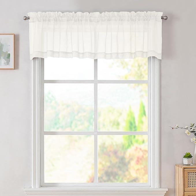Simplebrand Ivory Valances 14 Inches Long by Simplebrand