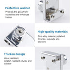 2Pcs Glass Cabinet Lock with Keys, Display Case Lock - Image 3