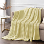 BEDELITE Transparent Yellow Fleece Throw Blanket - Image 4