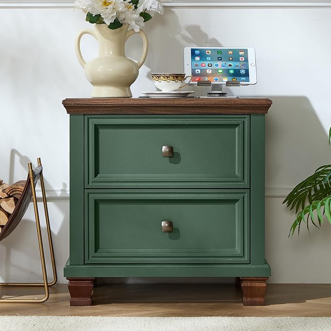 SAVOR LIFE Farmhouse Nightstand - Image 3
