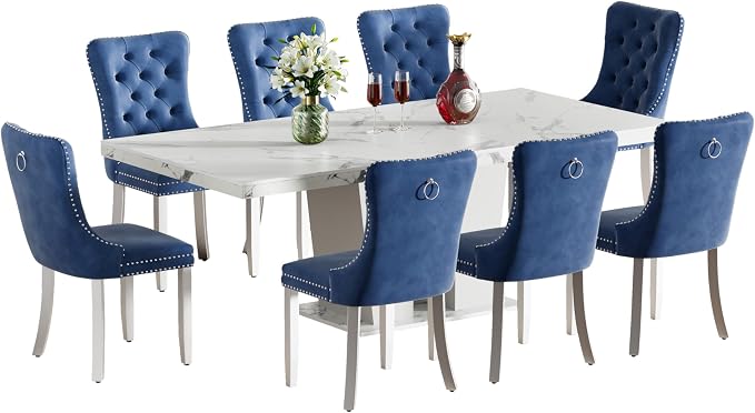 Henf 63"-79" Extendable Dining Room Table and Chairs Set - Image 9