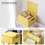 Nightstand Bedside Table with Storage Space, Dorm and Small Spaces, Easy - Image 5