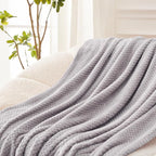 Exclusivo Mezcla Large Waffle Fleece Throw Blanket - Image 3